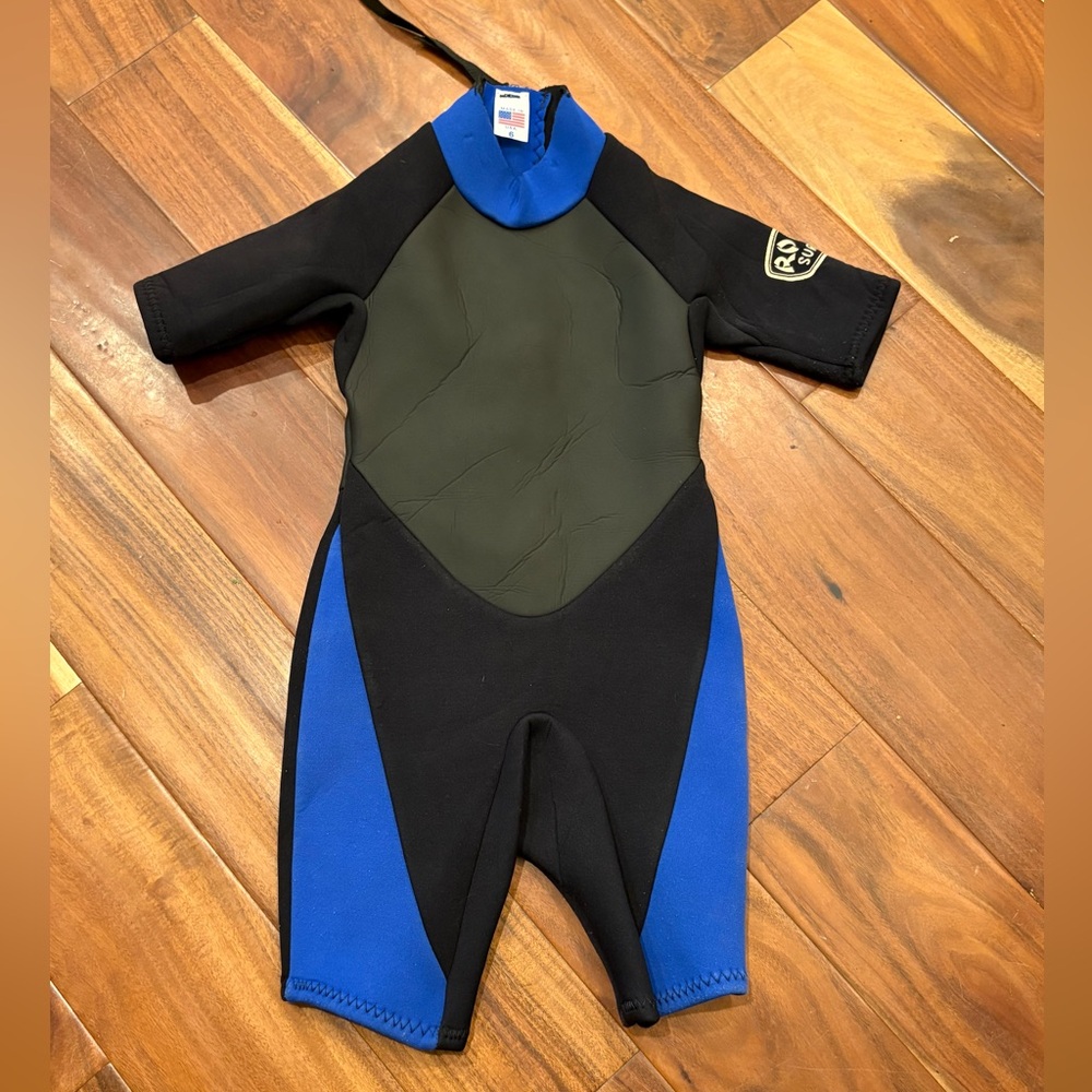 Ron Jon Surf Shop Kids Neoprene Wetsuit Size 6 Made in USA‎ (S7)